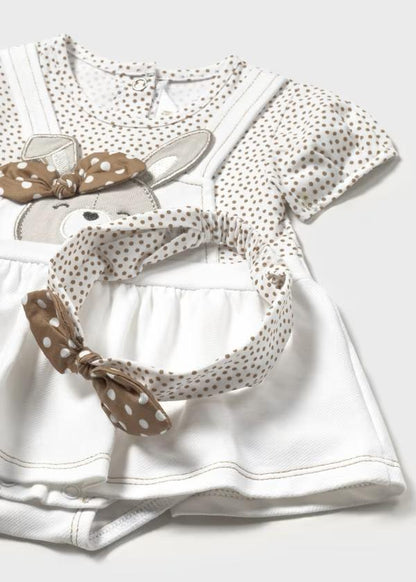 MAYORAL - pagliaccetto finta salopette con fascia abbigliamento est 25 b - GIRL