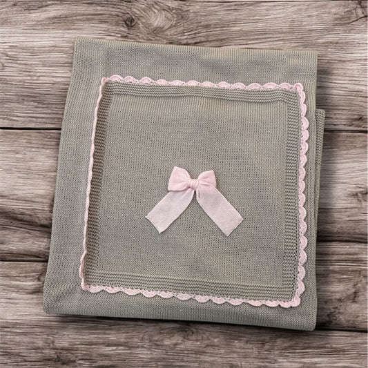 BABY LORD - coperta in filo di cotone corredino est 25 - GIRL