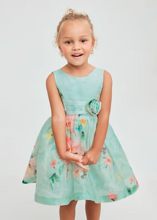 ABEL & LULA - vestito lino stampato abbigliamento est 25 j - GIRL