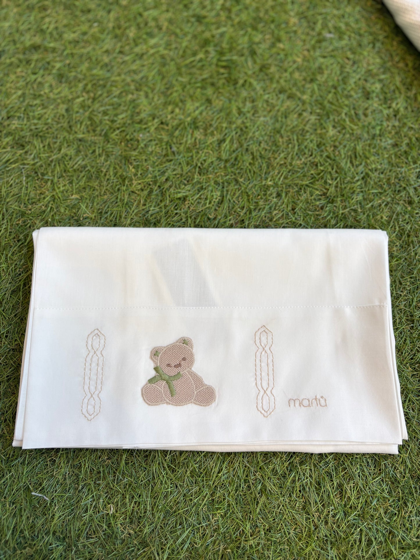 MARLÙ- set lenzuolino vaniglia/ tortora/ muschio ( set n 54) invernale