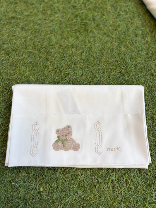 MARLÙ- set lenzuolino vaniglia/ tortora/ muschio ( set n 54) invernale