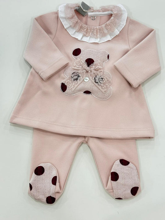 MARLU' - completo 2 pz orso poin ciniglia (set. 26) corredino invernale 25/26 - GIRL