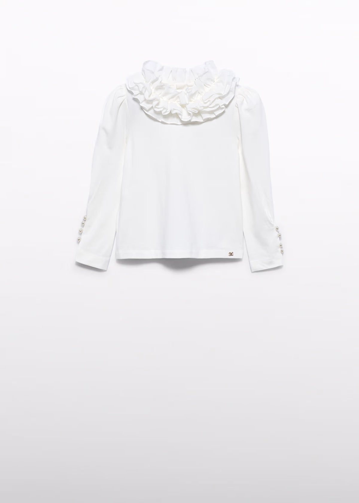 ABEL & LULA - t-shirt rouge e perle bianco - invernale