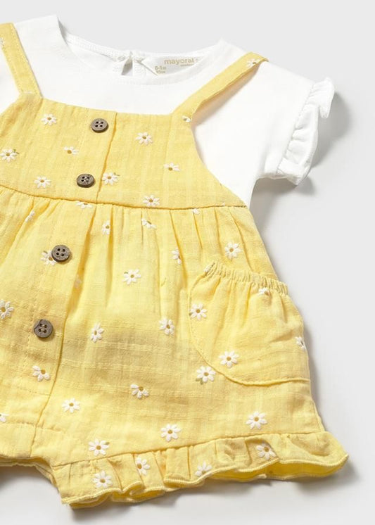 MAYORAL - salopette pantaloncini 2 pz abbigliamento est 25 b - GIRL