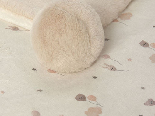 MAYORAL-copertina pellicciotto beige-invernale