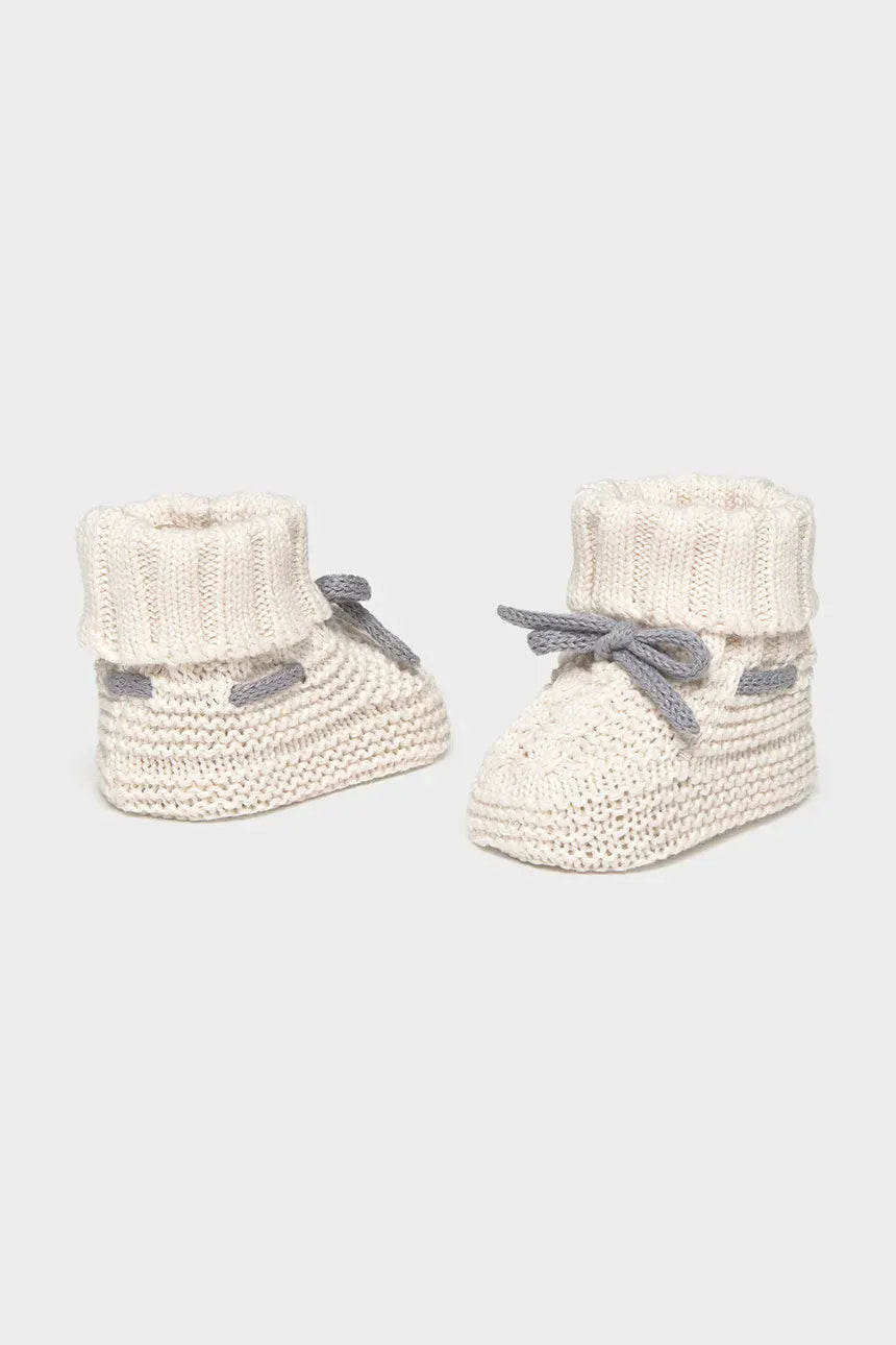 MAYORAL-scarpine tricot panna/grigio