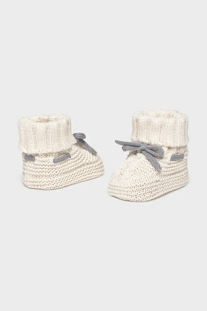 MAYORAL-scarpine tricot panna/grigio