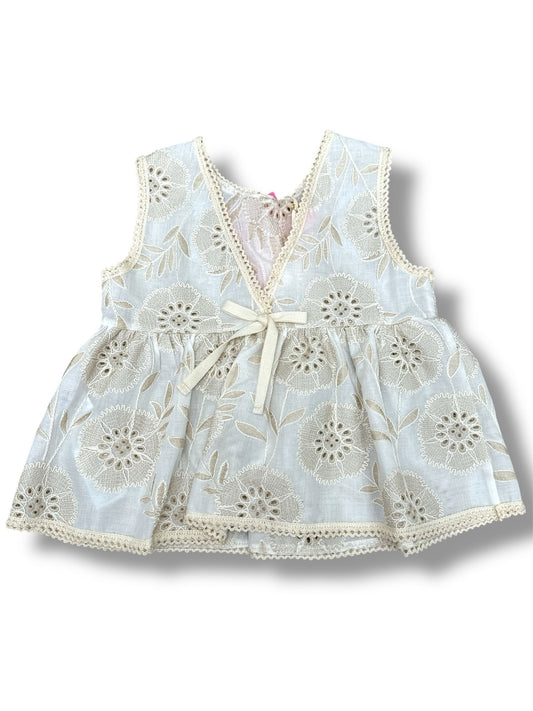 IMPERIAL - camicia smanicata pizzo san gallo abbigliamento est 25 j - GIRL