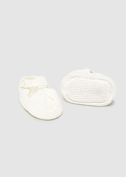MAYORAL - scarpine tricot bianche accessori corredino - GIRL