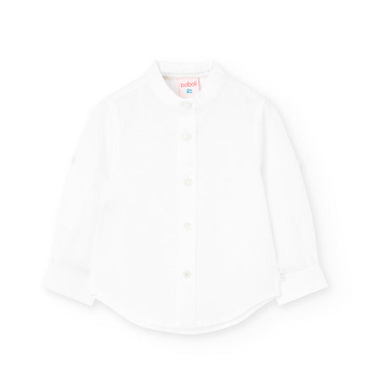 BOBOLI - camicia coreana in lino abbigliamento est 25 j - BOY