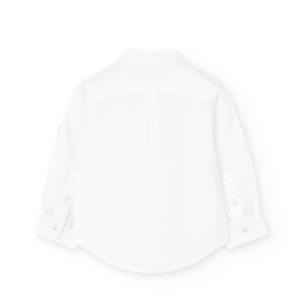BOBOLI - camicia coreana in lino abbigliamento est 25 j - BOY