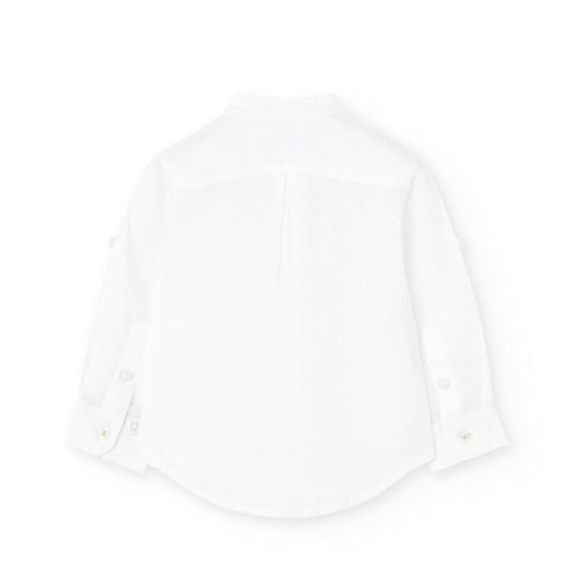BOBOLI - camicia coreana in lino abbigliamento est 25 j - BOY