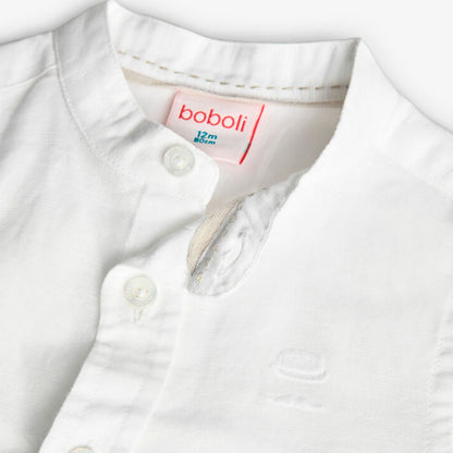 BOBOLI - camicia coreana in lino abbigliamento est 25 j - BOY