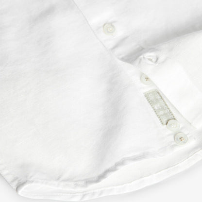 BOBOLI - camicia coreana manica corta in lino abbigliamento est 25 j - BOY