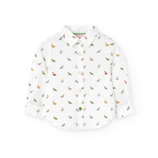 BOBOLI - camicia dinosauri manica lunga abbigliamento est 25 j - BOY