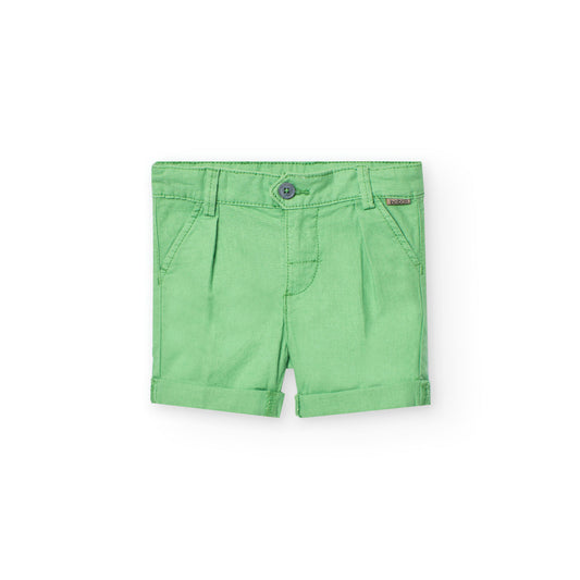 BOBOLI - bermuda verde in lino abbigliamento est 25 j - BOY