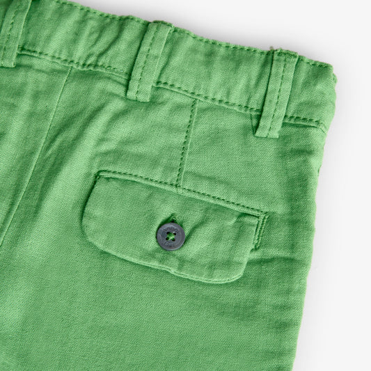 BOBOLI - bermuda verde in lino abbigliamento est 25 j - BOY