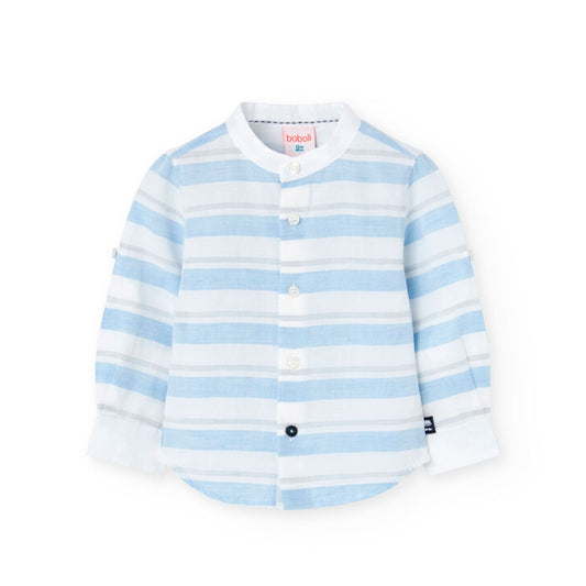 BOBOLI - camicia coreana a righe abbigliamento est 25 j - BOY