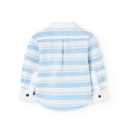 BOBOLI - camicia coreana a righe abbigliamento est 25 j - BOY
