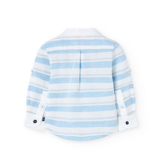 BOBOLI - camicia coreana a righe abbigliamento est 25 j - BOY