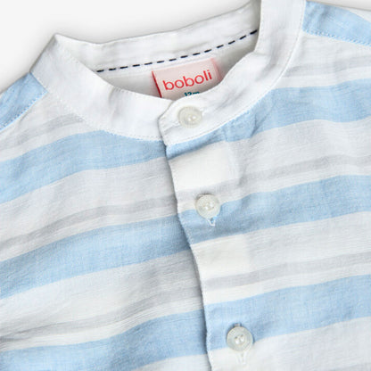 BOBOLI - camicia coreana a righe abbigliamento est 25 j - BOY