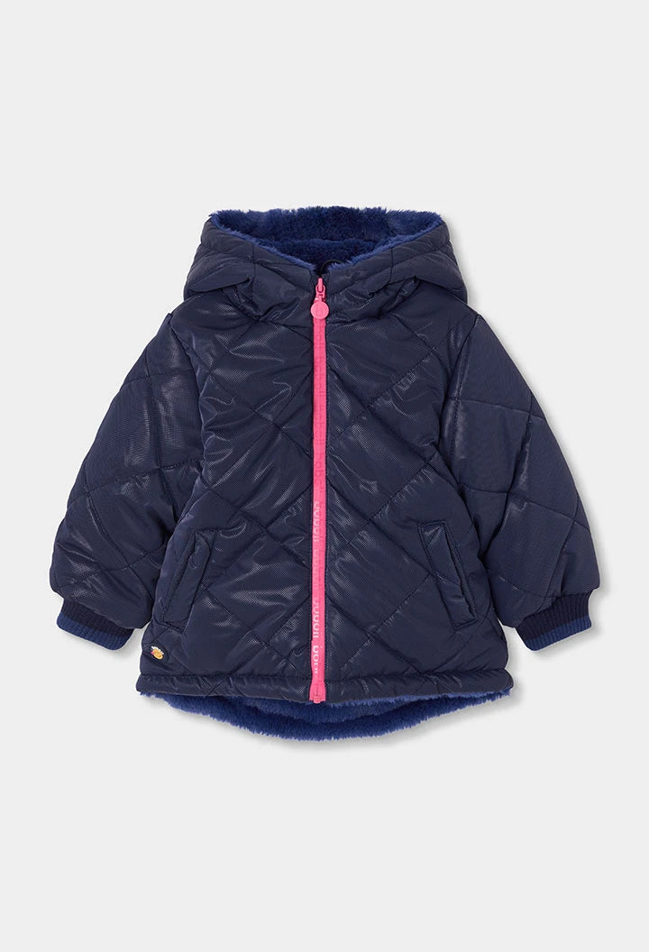 BOBOLI-giubbotto bimba blu-invernale