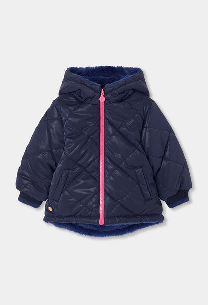 BOBOLI-giubbotto bimba blu-invernale