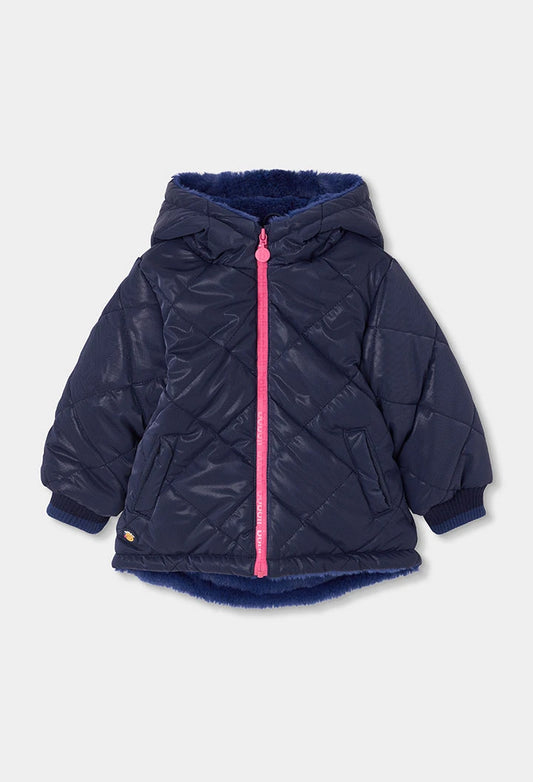BOBOLI-giubbotto bimba blu-invernale