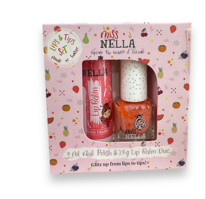 MISS NELLA - set duo lipbalm + smalto