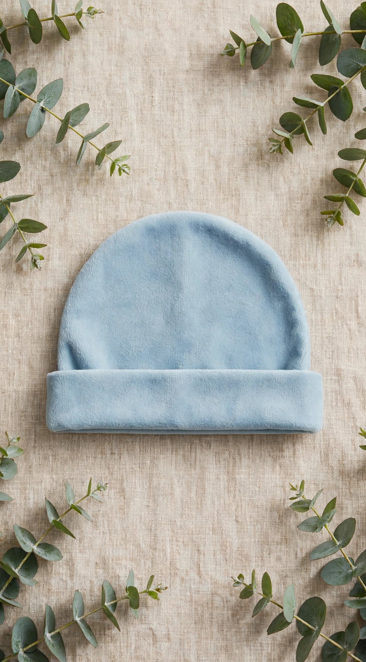 PAPPA E LATTE - cappellino ciniglia cielo - invernale