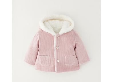 MINIBANDA - cappottino neonato rosa baby - invernale