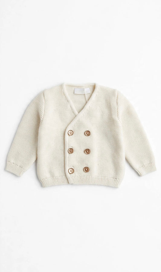 I&M - cardigan doppiopetto panna - invernale