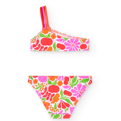 BOBOLI - costume 2 pz monospalla summer - GIRL