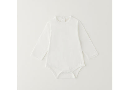 MINIBANDA - maglia body m/l bianco - invernale