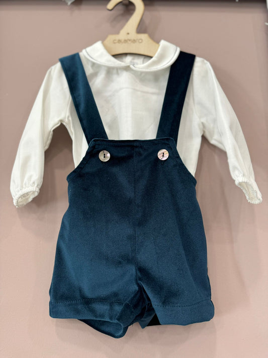 CALAMARO - completo salopette velluto abbigliamento invernale 25/26 b - BOY