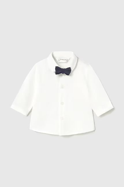 MAYORAL-camicia m/l papillon bianco-invernale