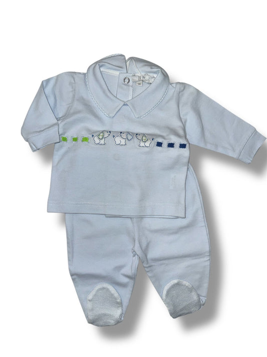 PRIMO DI BEBE - completino 2 pz corredino estivo - BOY
