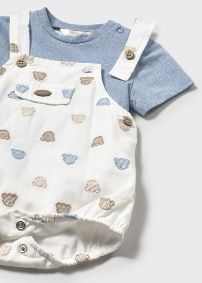 MAYORAL - completo 2 pz salopette orsetti abbigliamento est 25 b - BOY