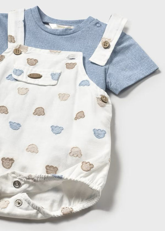 MAYORAL - completo 2 pz salopette orsetti abbigliamento est 25 b - BOY