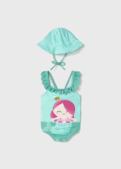 MAYORAL - costume con cappello protezione solare summer - GIRL