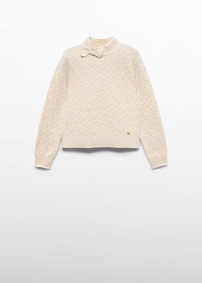 ABEL & LULA - maglione in lurex oro - invernale