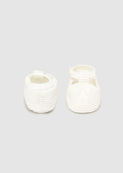 MAYORAL - scarpine tricot bianche accessori corredino - GIRL