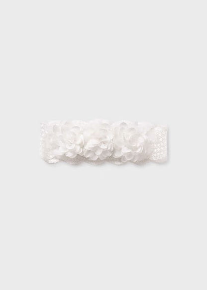 ABEL & LULA - fascia pizzo fiori neonata accessori - GIRL