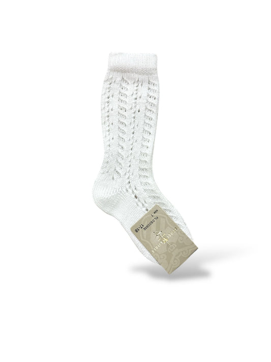 STORY LORIS - calzettone traforato con bianco accessori - UNISEX