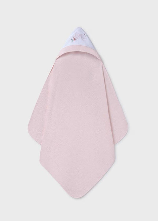 MAYORAL - telo bagnetto fiocco rosa accessori corredino - GIRL