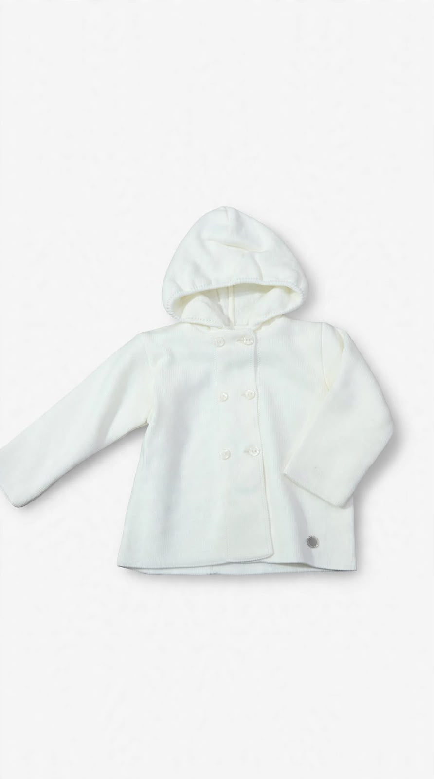 GRANLEI-cappottino in maglia panna-invernale