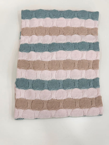 MARLU' - coperta lana 100% (set n. 23 verde salvia) corredino invernale 25/26 - UNISEX
