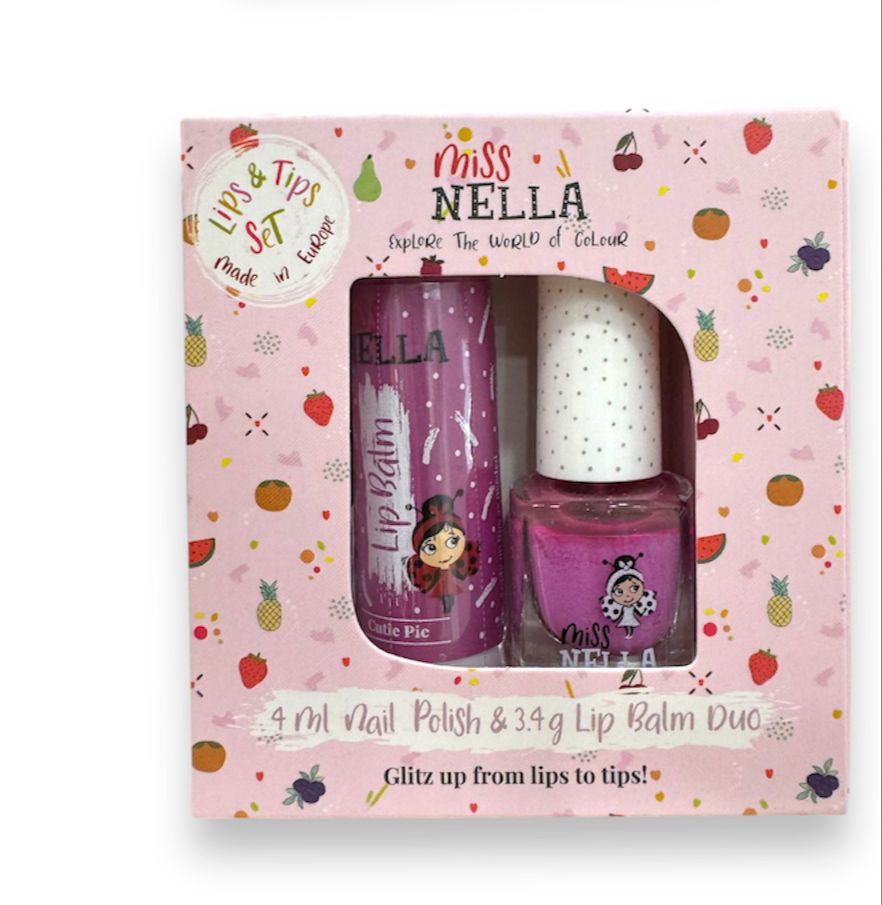 MISS NELLA - set duo lipbalm + smalto