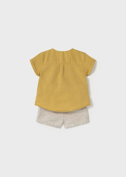MAYORAL - completo corto 2 pz in lino abbigliamento est 25 b - BOY