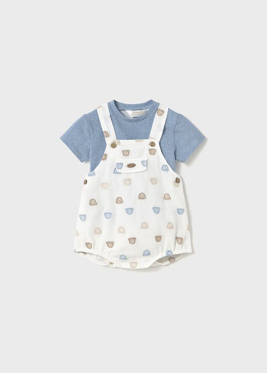 MAYORAL - completo 2 pz salopette orsetti abbigliamento est 25 b - BOY